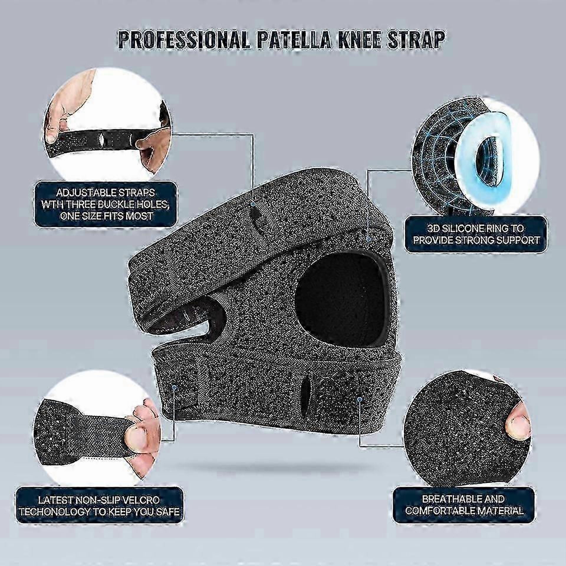 1pcs Patella Knee Brace Knee Compression Sleeve Support For Women Men Knee Pain Arthritis Pain Workout Knee Guard Knee Pads