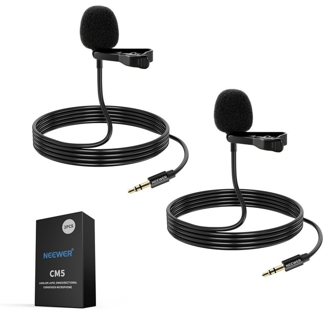 Micrófono de solapa Lavalier Newer CM5 para transmisores inalámbricos DJI