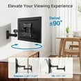 thumbnail image 6 of Full Motion TV Monitor Wall Mount Bracket Articulating Arms Swivel Tilt Extension Rotation for Most 10-32 Inch Flat Curved TVs, 6 of 9