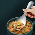 thumbnail image 6 of quenelle spoon Thickened Stainless Steel Non Stick Rice Spoon 304 Stainless Steel Rice Spoon Sleek No Rice Cooker Spoon Rustproof Cookware Rice Spoons for Serving Mixing Spoon, 6 of 8