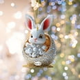 thumbnail image 4 of Matoen Easter Tree Decoration - Easter Acrylic Hanging Decorations - Easter Bunny Ornaments Gnome Bunny Egg Basket Stuffers for Easter Party Decorations, 4 of 8