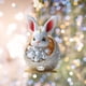 thumbnail image 3 of Lindo Colgante de Conejo de Pascua de Colores, 3 of 7