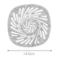 thumbnail image 2 of Filtro de cabello de silicona para colador portátil para productos de baño domésticos (blanco) JShteea Libre de BPA, 2 of 7