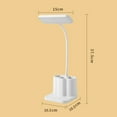 thumbnail image 4 of Desk Lamps for Home Office, Adjustable Brightness, Adjustable Gooseneck Reading Lamp,Rechargeable,Led, Eye_Protection Learning Lamp with Pen Holder, College Dorm Room Lighting Gifts,1Pcs, 4 of 8