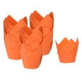 thumbnail image 1 of 150 Piezas de Moldes para Cupcakes de Papel Tulipán Unique Bargains Estándar Naranja, 1 of 6