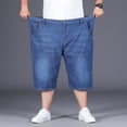 thumbnail image 2 of Men’s Large Size Denim Shorts Cotton Vintage Outdoor Casual Daily Jeans, 2 of 9