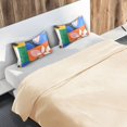 thumbnail image 5 of Yayeee Pillowcase Standard Size Set of 2 Satin Wrinkle Resistant Pillow Case, Abstract Plants, 5 of 7