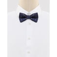 thumbnail image 2 of INSPIRE CHIC Men's Polka Dots Bow Ties Pre-Tied Bowknot for Wedding Business Navy Blue Colorful, 2 of 5