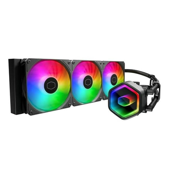 Cooler Master MLW-D36M-A18PA-R1 MASTERLIQUID Core II 360mm Simple Water Cooling CPU Cooler, Black