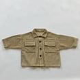 thumbnail image 2 of Esaierr Toddler Baby Boy Girl Jackets Cardigan Long-Sleeved Button Vintage Jacket for 3-7T, 2 of 5