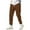c01Brown, variant on LNWUY Men's Drawstring Beach Pant Summer Cotton Linen Loose Yoga Jogger Pants Solid Color Elastic Waist Pocket Pants Black XXXL