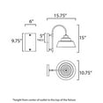 thumbnail image 4 of Maxim Lighting - One Light Outdoor Wall Mount - Outdoor Wall Mount - Shoreline-1, 4 of 5