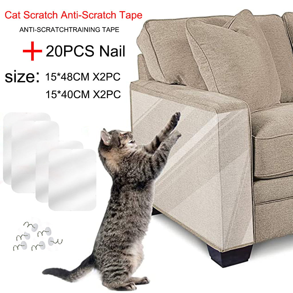 2x Pet Cat Couch Scratch Guard Mat Cat Scratching Post Furniture Sofa Protector 