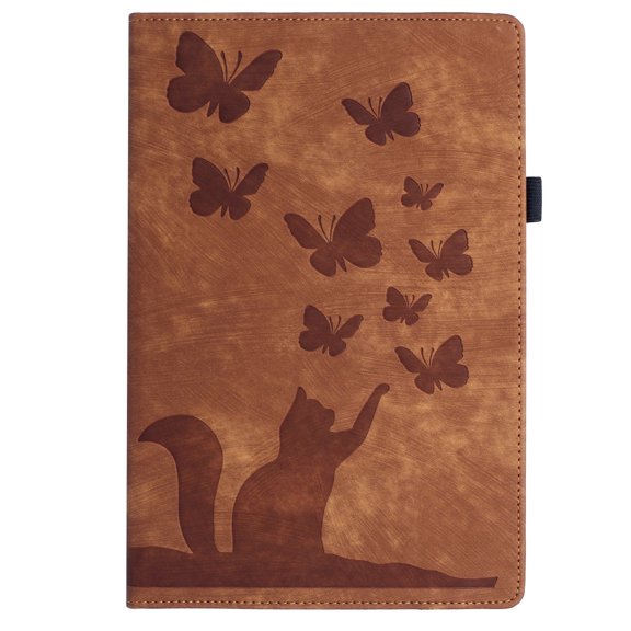 XYX Case for Lenovo Tab M11 11 inch (TB-330FU/TB-330XU), Butterfly Cat Slim Folio Stand Cover, Brown