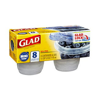 Glad To Go Food Storage Containers  Medium 24 oz Containers for Food  Storage from Strong and Sturdy Rectangle Containers in Standard Size, 4  Count - 6 Pack for $11.17