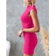 thumbnail image 2 of Vestido OWIN ajustado fruncido para verano, casual, fiesta de club, rojo S, 2 of 5