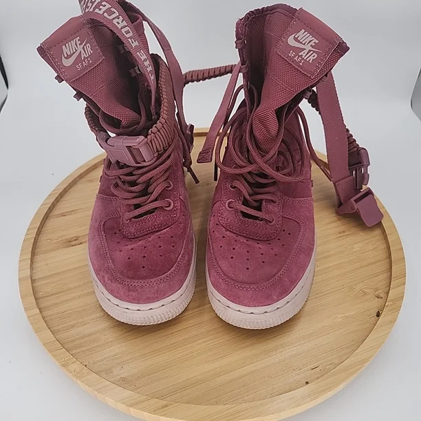 Ni - ke Ni - ke SF Air Force 1 Premium Womens SZ 6.5 Sneakers Shoe Premium Port Wine AJ0963