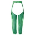 thumbnail image 6 of Wojeull Women Pants High Elastic Buckles Jogger Crotch Long Wasit Transparent Mesh Pants, 6 of 8