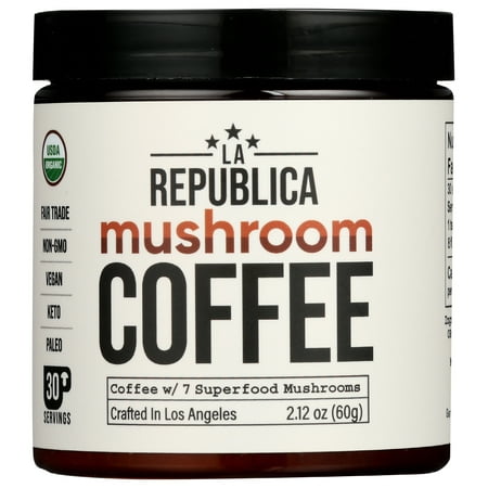 La Republica Coffee Mushroom 7 Superfd 2.12 Ounce Pack Of 6