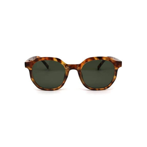 Retro Vintage Plastic Horn Rim Hipster Sunglasses Tortoise Green