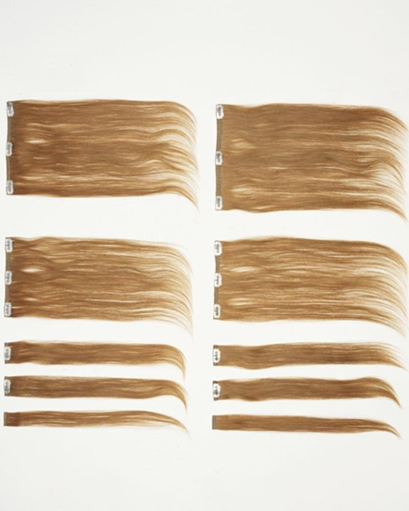 Hairuwear 10 Piece Human Hair 14" Hair Extensions - Palest Blonde