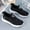 Black, variant on Orthopedic Sneakers for Womens Steel Toe Sneakers Fashion Casual Walking Shoes Arch Support Wedge Sneakers Memory Foam Lightweight Lace Up Running Shoes Breathable Sport Shoes