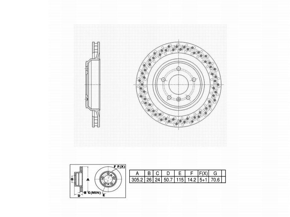 Winstop Brake Rotor, Rear WS251835, Pontiac Grand Prix 2008-2005