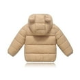 thumbnail image 5 of FDDMis Girls Jacket Boy Fleece Jacket Toddler Down Jacket Long Sleeve Shirts for Boys 14-16 Boys Baby Clothes New Born Winter Clothes Baby Girl Boys, Khaki 18-24 Months, 5 of 8