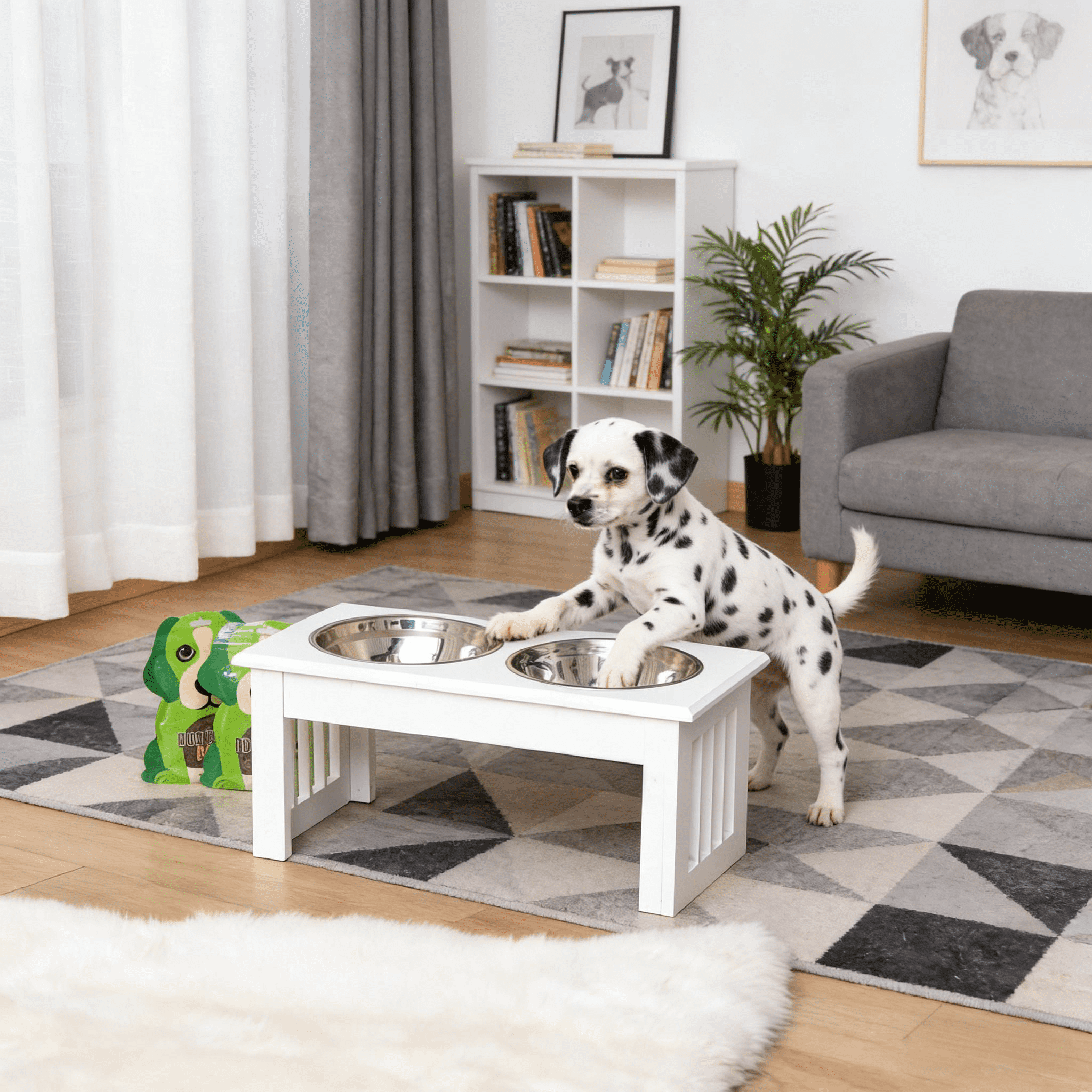 Dog Bowls Stand,Elevated Feeding Station,Pet Food Bowl Stand