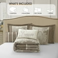 thumbnail image 3 of Lanco Beige Comforter Set Queen Size , Jacquard Bedding Set , All Season , Ultra-soft Comforters, 3 of 8