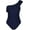 Navy, variant on Womens One Piece Swimsuits One Shoulder Ruched Ruffle Monokini Bathing Suits