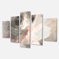 thumbnail image 1 of Designart - Pivoine Abstraite Grise - Toile Moderne Enveloppée de Rose, 1 of 2