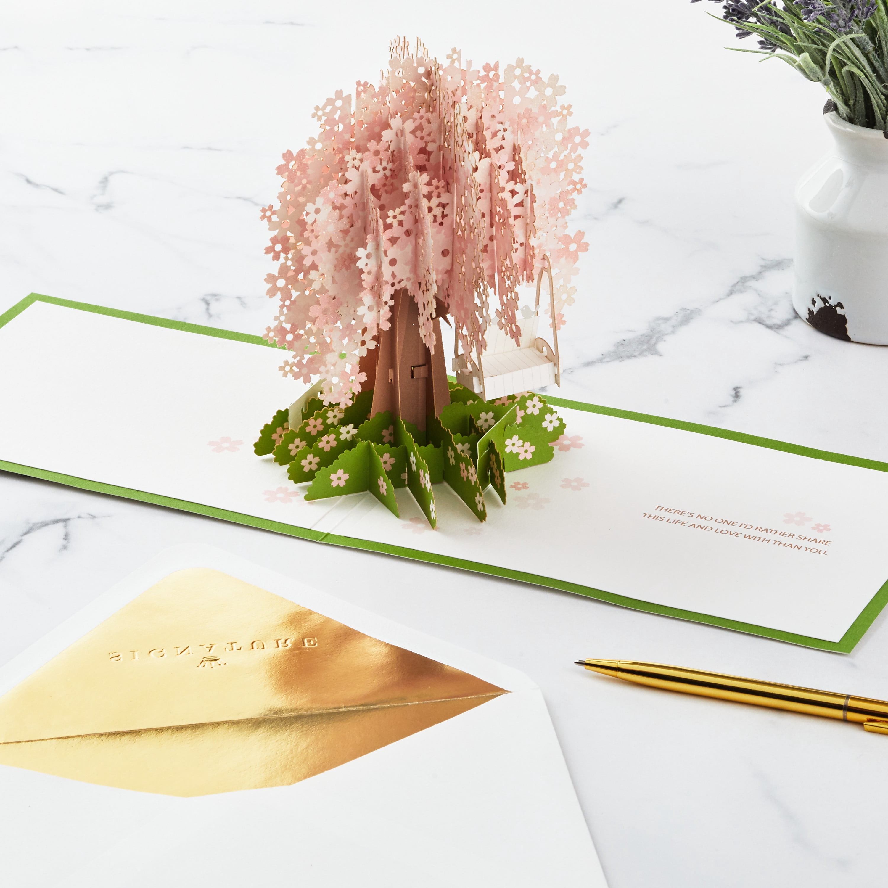 Hallmark Signature Paper Wonder Pop Up Anniversary Card, Love Card,  Romantic Birthday Card (Cherry Blossom Tree) - Walmart.com