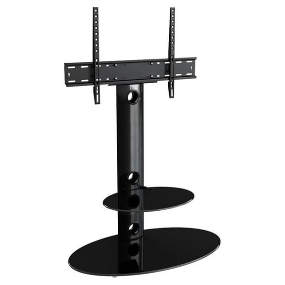 FSL800LUB-A Lugano TV Stand with Mount for TVs up to 65", Black