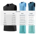 thumbnail image 3 of Fengqque Men's Athletic Compression Shirts Sleeveless Workout Tank Top Sports Base Layer Running Basketball Tank Blue XL(XL), 3 of 4