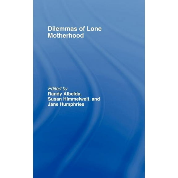 The Dilemmas of Lone Motherhood: Essays from Feminist Economics, (Hardcover)