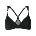 thumbnail image 2 of STELLA MCCARTNEY S218-318 Racerback Bralette Soft Demi Cup BRA Black SMALL, 2 of 2