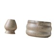 thumbnail image 4 of 2 piezas de cuenco japonés para matcha y soporte para batidor, cuenco para mezclar matcha, cerámica moderna Color de cerámica, 4 of 9