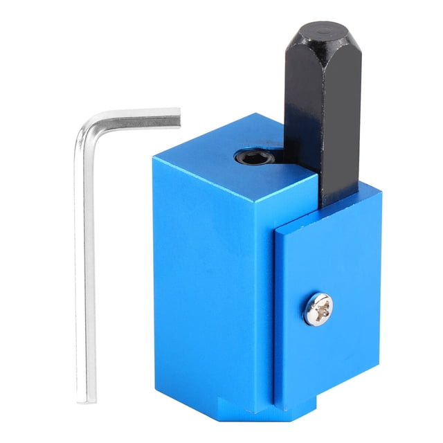 SHISUYAN 1Pc Woodworking Tool With Right Angle Chisel Angle Square Chisel Hinged Door Lock Groove(Blue)