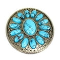 thumbnail image 1 of Hebilla de Cinturón de Vaquero Occidental para Hombre Vintage Boho para Hombre de Metal Turquesa para Hombre, 1 of 5