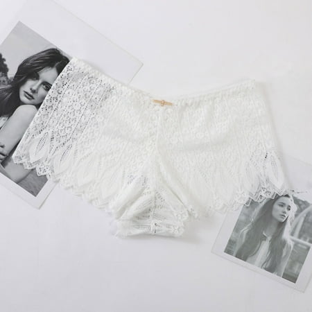 Wancir Womens Sexy Underwear Lace Panties High Waisted Plus Size Ladies Brief for Women