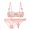 Rose, variante sur Soutien-gorge Balconnet Demi-Bonnet Non Doublé en Dentelle à Armatures Transparent pour Femme