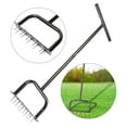 thumbnail image 3 of kurtrusly Lawn Aerator Aeration Turf Plug Weed Puller Soil Ripper for Dandelion Garden, 3 of 9