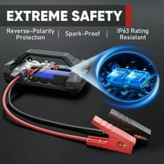 LOKITHOR JA400 1750A 12V Jump Starter with Air Compressor, 60W Two-Way Fast Charing, Lithium Car Battery Starter with 150PSI Digital Tire Inflator, Booster Pack (7LGas/5.5L Diesel Engines)