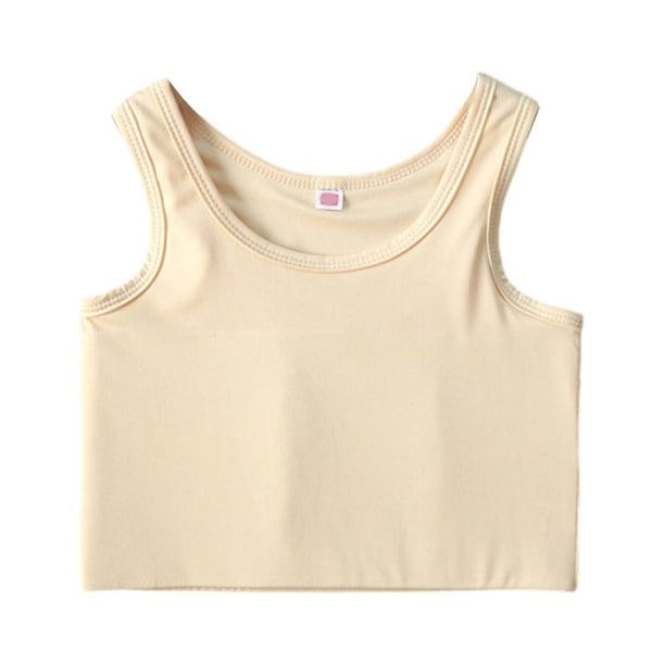 Qarigey Chaleco corto para mujer Camisetas sin mangas Ropa interior Sin mangas Sin costura Tamaño S-5XL Jersey transpirable Sujetador delgado Type2 NO2