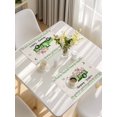 thumbnail image 5 of Easter Placemats Set of 4, Spring Truck Rabbit Flowers Eggs Green Check Placemats for Dining Table, Place Mats for Kitchen Tabletop, Waterproof Wipeable Dining Table Mats Set, 5 of 9