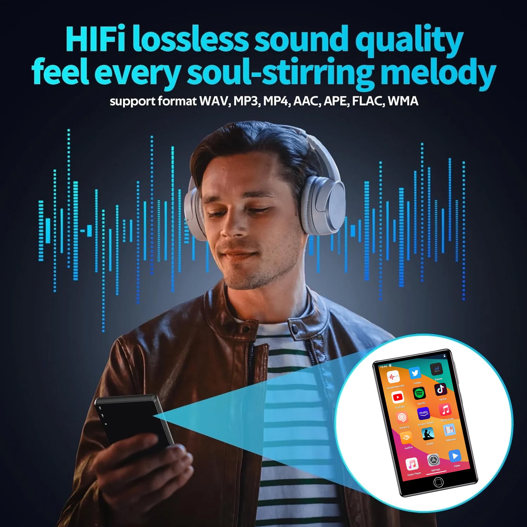 4.7インチ Android MP3プレイヤー Bluetooth WiFi Amazon.co.jp: mp3プレーヤー 80GB SWOFY Android 音楽プレーヤー