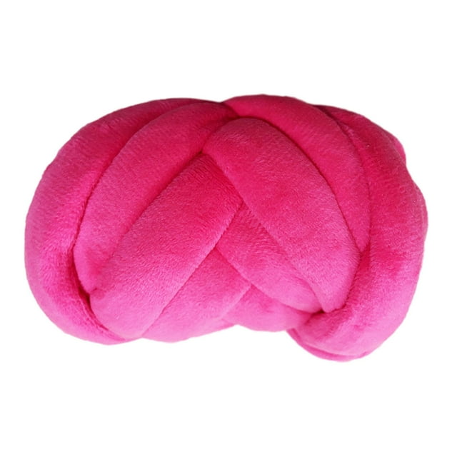 Hilo grueso de 787,4 pulgadas de largo para tejer a mano, mantas de ganchillo, lavables, brazo de tejido Rosa oscuro