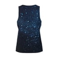 thumbnail image 5 of Gaeub Blue Glitter Retro Men's Athletic Tank Top, Workout Sleeveless Shirts, Running Tank Tops for Gym, Running, Training - Medium, 5 of 9