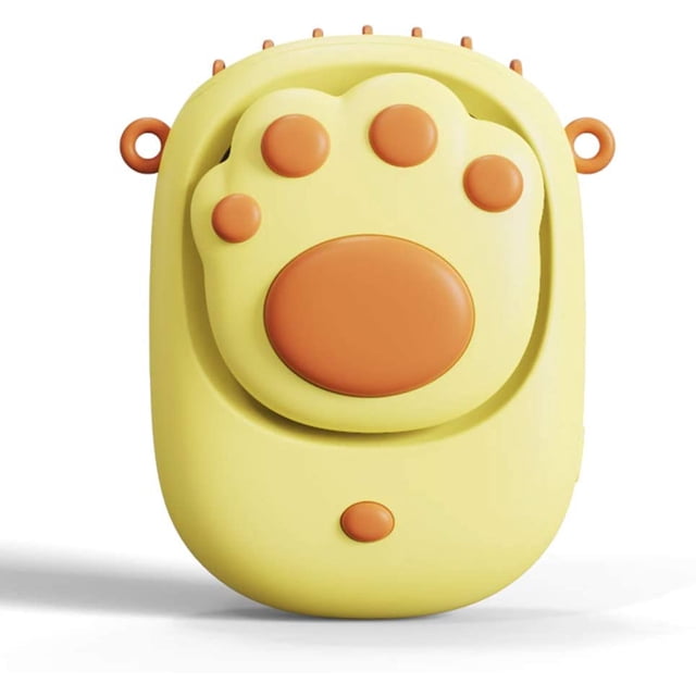 Bonito ventilador de cuello colgante con forma de pata de gato, enfriador pequeño portátil de mano con carga USB Fokelyi LRWJ799-3